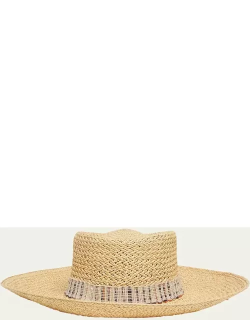 Hanae Straw Large-Brim Hat