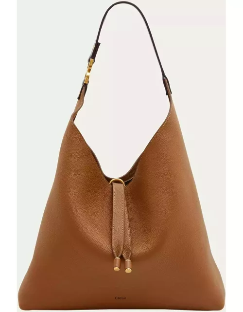 Marcie Hobo Bag in Grained Leather