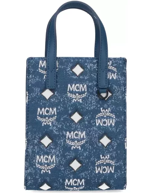 MCM aren Mini Tote Bag