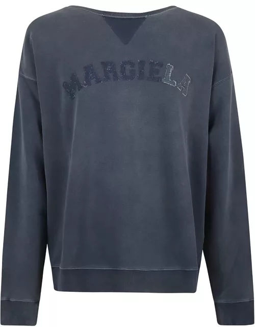 Maison Margiela Logo Embroidered Dyed Sweatshirt