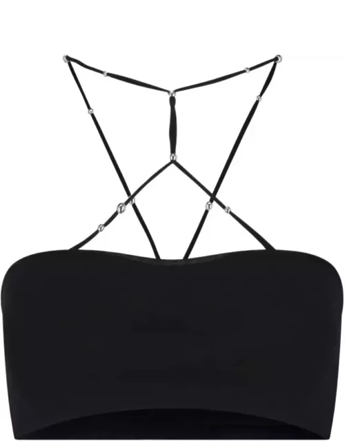 Rotate by Birger Christensen Beaded Cropped Top