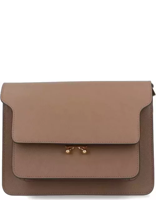 Marni Trunk Bag In Brown Leather