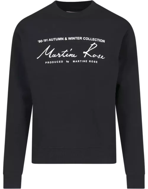 Martine Rose Logo Crewneck Sweatshirt