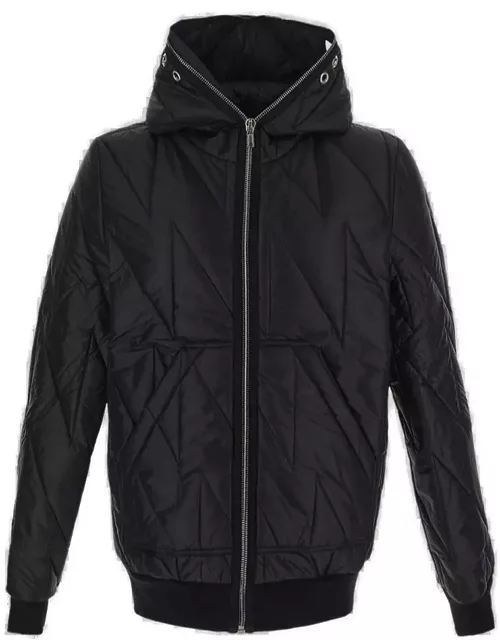 DRKSHDW Gimp Quilted Zipped Hooded Jacket