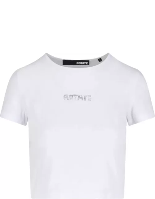 Rotate by Birger Christensen Logo Crop T-shirt