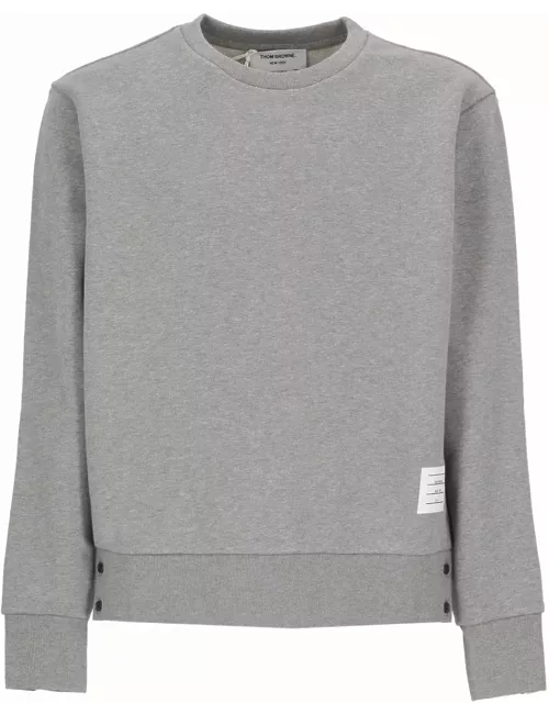 Thom Browne Sweatshirt With Tricolor Inlay