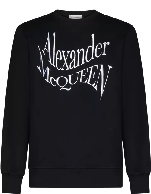 Alexander McQueen Warped Logo Sweatshirt