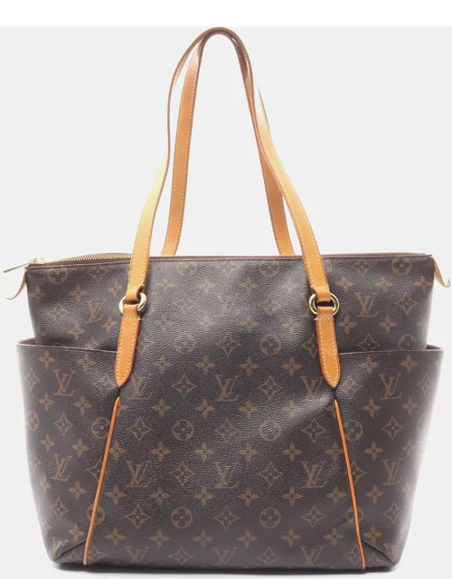 Louis Vuitton Totally MM Monogram Shoulder bag Tote bag PVC Leather Brown
