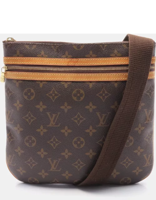 Louis Vuitton Pochette bosphore Monogram Shoulder bag PVC Leather Brown