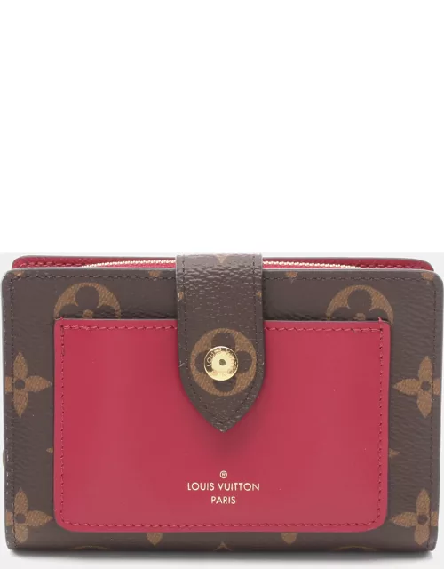 Louis Vuitton Portefeuil Juliet Monogram Fuchsia Bi-fold wallet PVC Leather Brown Pink purple