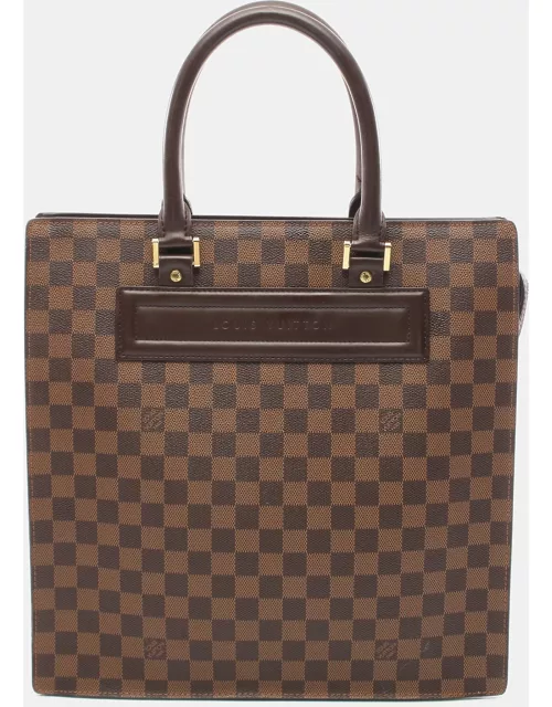 Louis Vuitton Venice GM Damier ebene Handbag Tote bag PVC Leather Brown