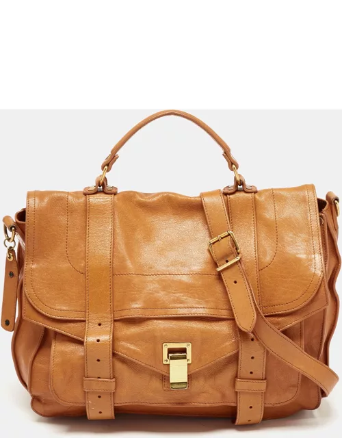 Proenza Schouler Brown Leather Large PS1 Top Handle Bag