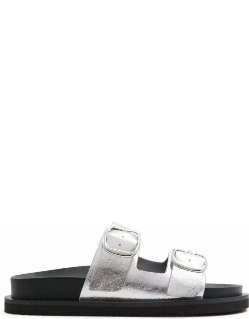 ALDO Kravis - Women's Flat Sandals - Silver
