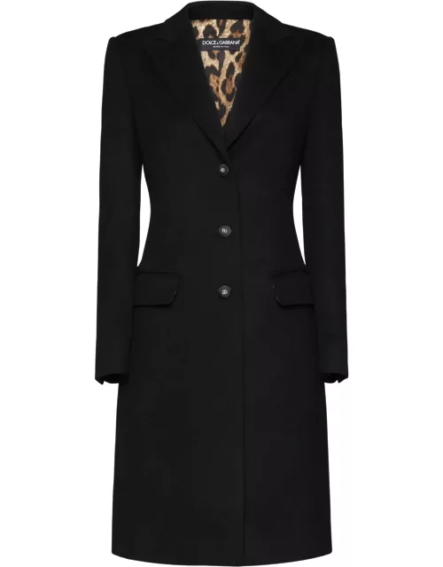 Dolce & Gabbana Wool And Cashmere Single-breasted Coat