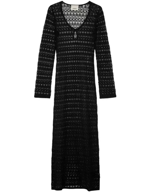 Isabel Marant Poros Crochet Maxi Dress - Black - 38 (UK10 / S)
