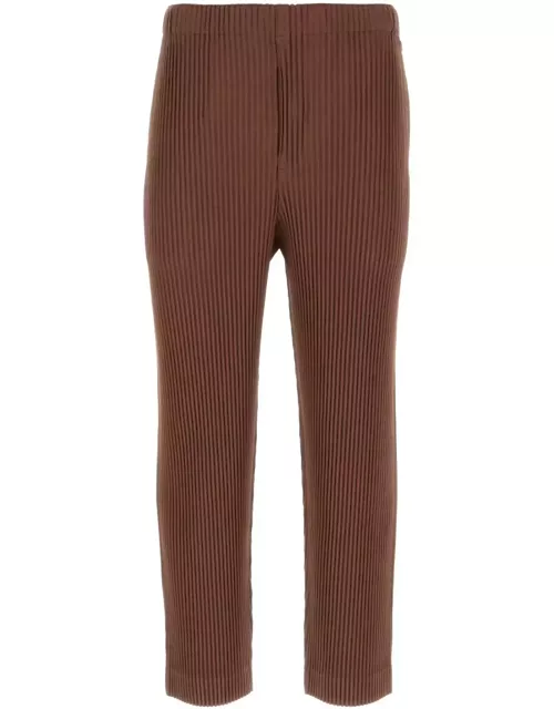 Homme Plissé Issey Miyake Brown Polyester Pant