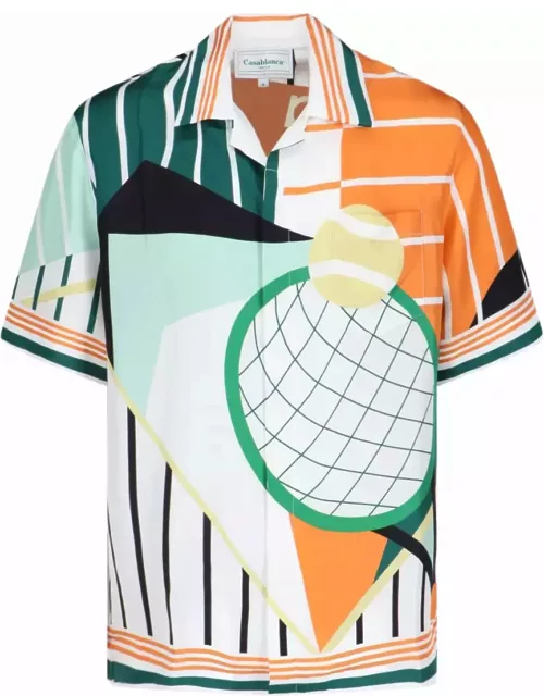 Casablanca court Abstrait Silk Shirt