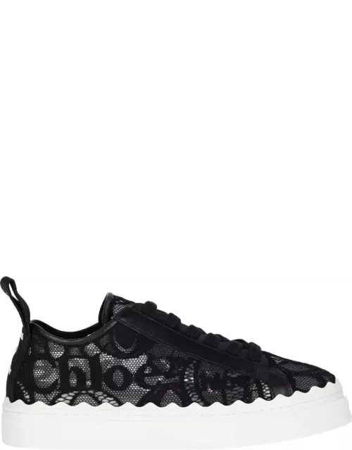 Chloé Lauren Sneakers In Black Suede