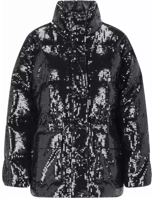 Michael Kors Sequin Embellished Puffer Jacket