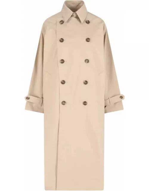 VIS A VIS Double-breasted Trench Coat