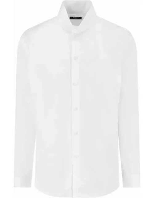 Balmain Shirt In White Cotton