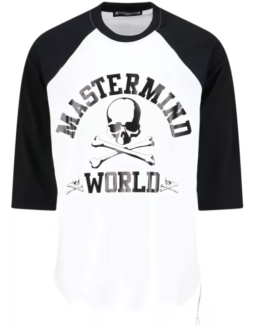 MASTERMIND WORLD raglan Logo T-shirt