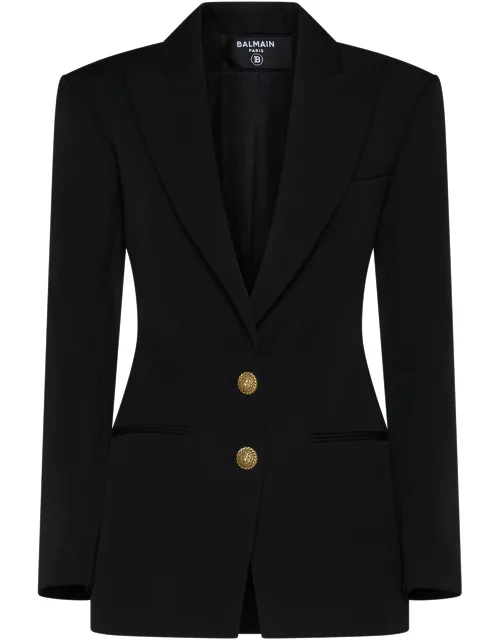 Balmain Fitted Single-breasted Blazer