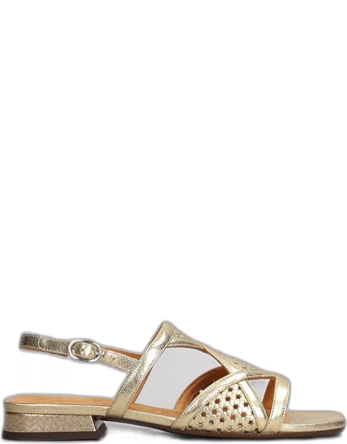 Chie Mihara Tassi Flats In Gold Leather