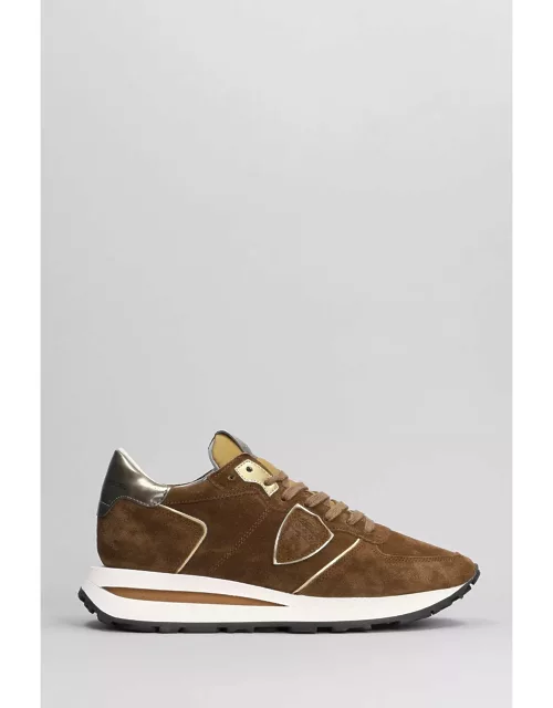 Philippe Model Tropez Haute Sneakers In Leather Color Suede