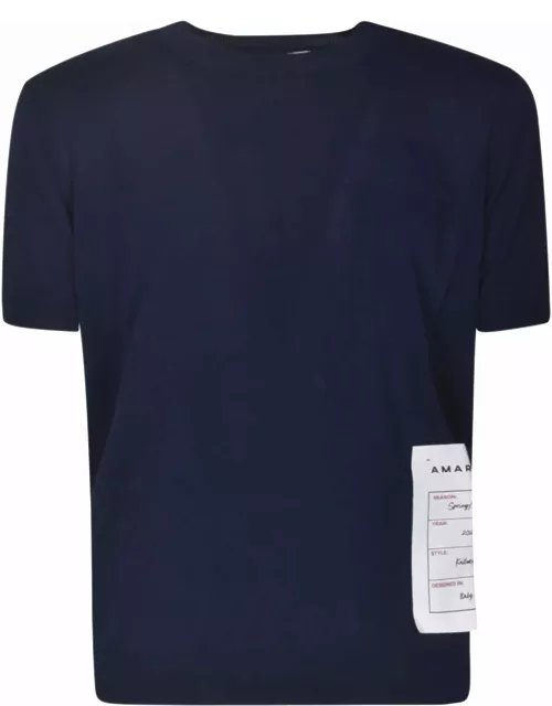 Amaranto Logo Short-sleeved Jumper