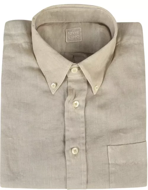 120% Lino Regular Fit Button Down Shirt