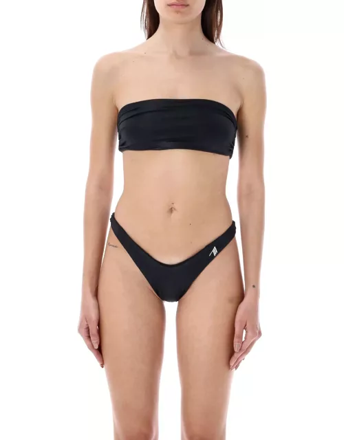 The Attico Bandeau Bikini Lycra Wet