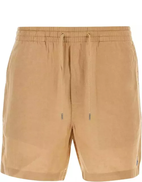 Polo Ralph Lauren Camel Linen Bermuda Short