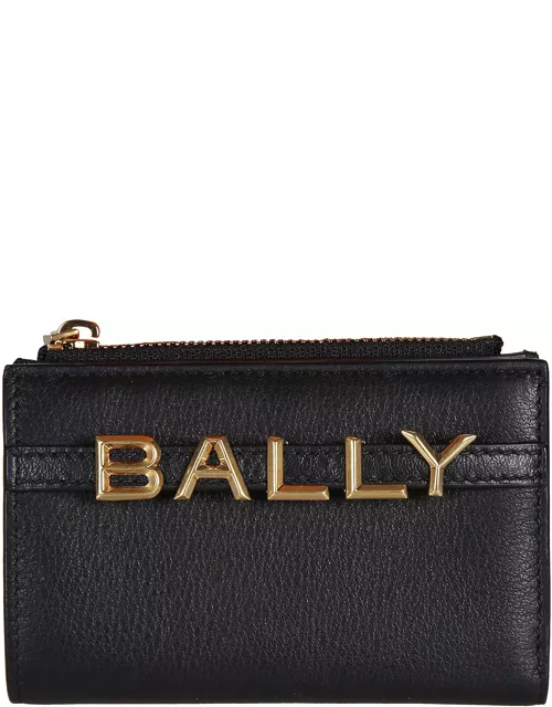 Bally Logo Zip Around Wallet