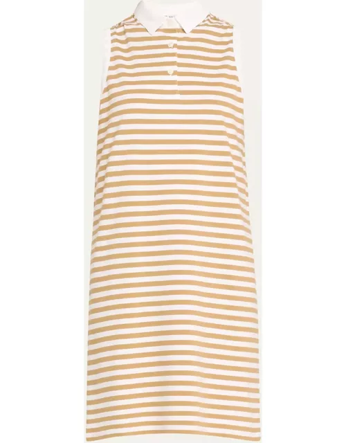 The Polo Sleeveless Cotton Stripe Mini Dres
