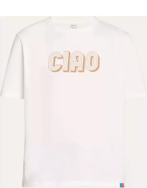 The Modern Ciao Slogan Graphic Print Short-Sleeve Cotton T-Shirt