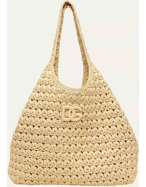 DG Logo Crochet Tote Bag