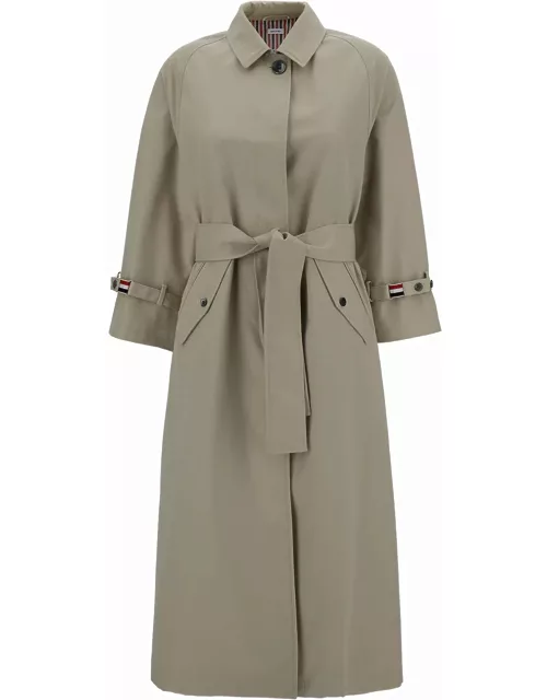 Thom Browne Long Twill Trench Coat