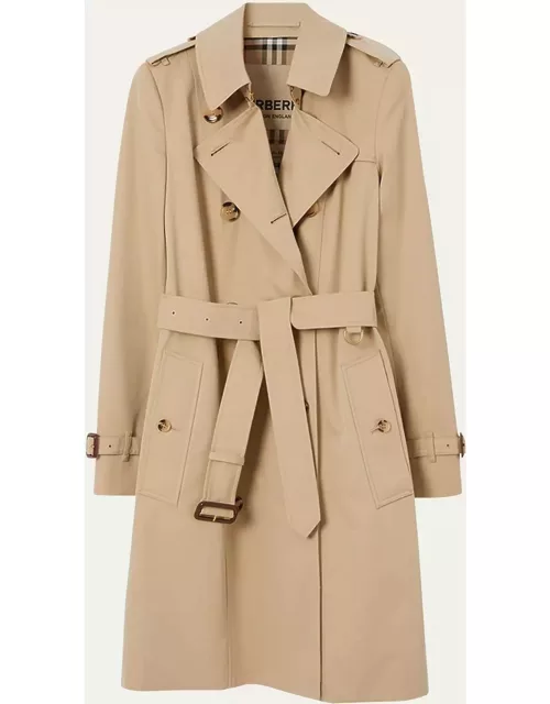 Chelsea Belted Double-Breasted Trench Coat