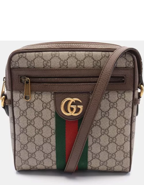 Gucci Ophidia GG Small Messenger GG Supreme Shoulder bag PVC Leather Beige Multicolor