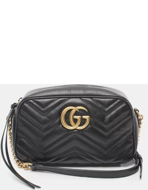 Gucci GG Marmont Chain shoulder bag Leather Black