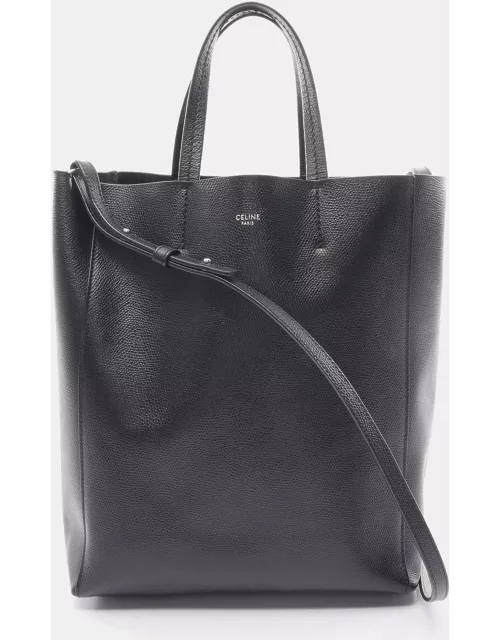 Celine Vertical Small Hippopotamus Handbag Tote bag Leather Black 2WAY