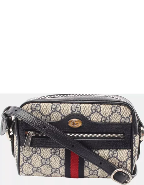 Gucci Ophidia GG Marmont Shoulder bag PVC Leather Beige Navy Red