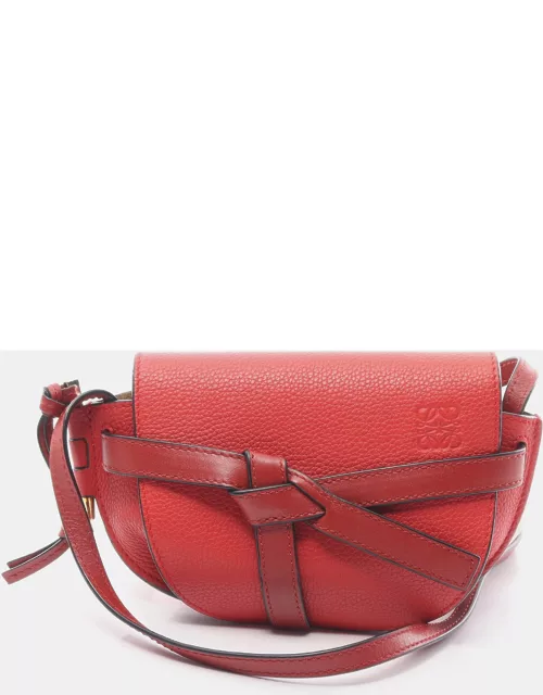 Loewe Gate bag Mini Shoulder bag Leather Red