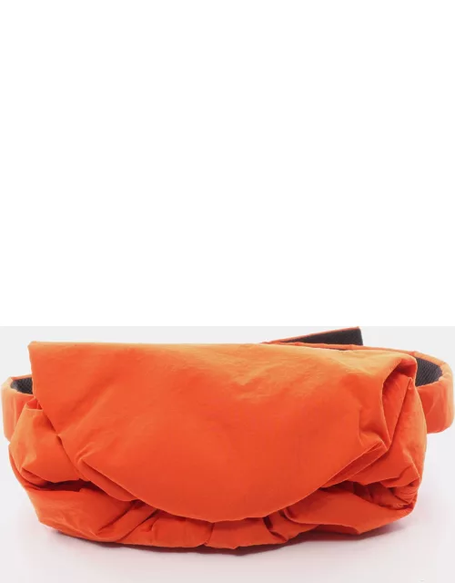Bottega Veneta BODY POUCH Body bag Nylon Orange red Clasp