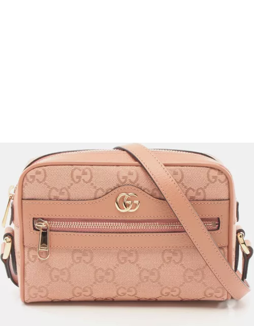 Gucci Ophidia Mini Bag GG canvas Shoulder bag Canvas Leather Pink