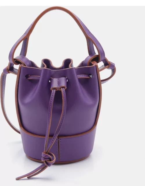 Loewe Balloon bag Nano Shoulder bag Leather Purple 2WAY