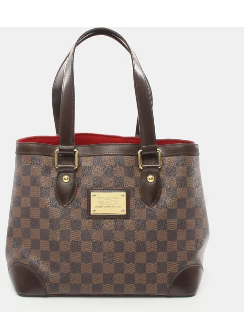 Louis Vuitton Hampstead PM Damier ebene Handbag Tote bag PVC Leather Brown