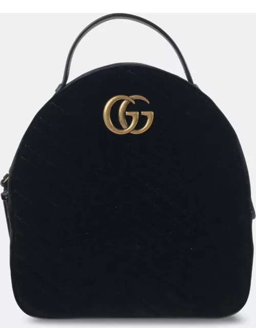 Gucci Small Velvet GG Marmont Matelasse Backpack