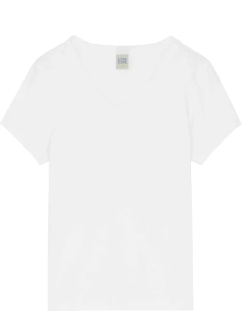 Flore Flore Jill Cotton T-shirt - White - S (UK8-10 / S)